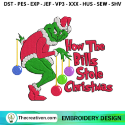 How The Bills Stole Christma Embroidery Design Design 125440