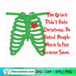 The Grinch Didn't Hate Christmas SVG, Grinch Christmas Quotes SVG