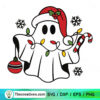 Cute Ghost Christmas SVG, Merry Xmas SVG