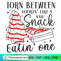 Torn Between Lookin' Like a And Snack Eatin' One SVG, Ice Cream Christmas SVG