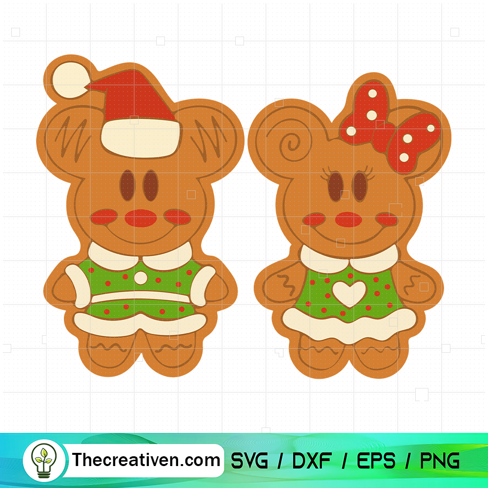 Mickey And Minnie Gingerbread Christmas SVG, Disney Christmas SVG 6 Mickey And Minnie Gingerbread Christmas SVG, Disney Christmas SVG