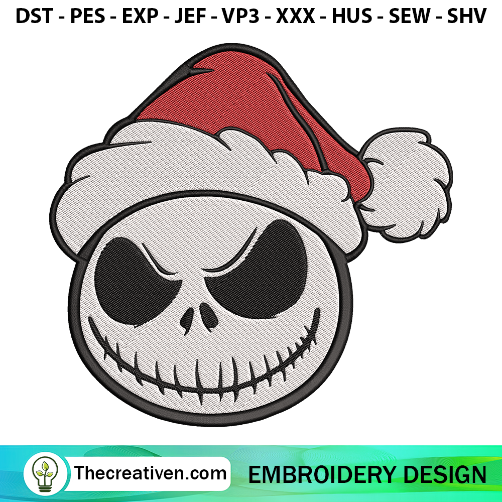 Jack Santa Christmas Embroid Embroidery Design 6 Jack Santa Christmas Embroidery Designs