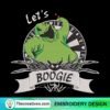 Lets Boogie Christmas Embroidery Design