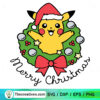 Pikachu Merry Christmas SVG, Pokemon Christmas SVG