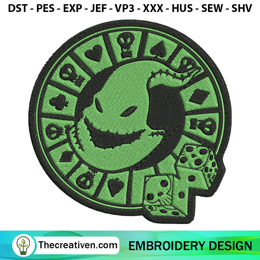 Oogie Boogie Casino Embroide Embroidery Design 6 Oogie Boogie Casino Embroidery Design