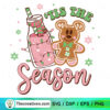 Tis The Season SVG, Pink Gingerbread SVG
