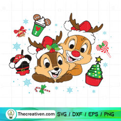 Disney Squirrel Christmas SVG, Warts Christmas SVG