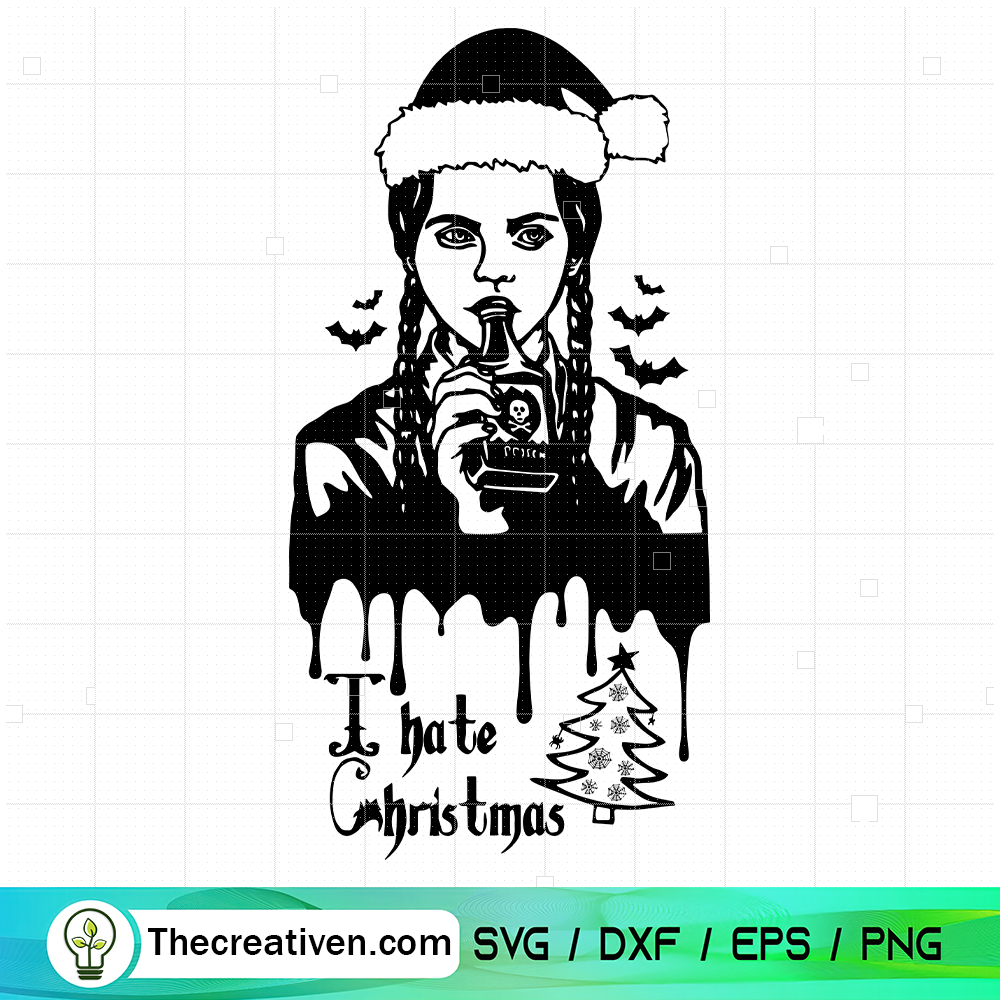 I Hate Christmas SVG, Wednesday Addams Christmas SVG 6 I Hate Christmas SVG, Wednesday Addams Christmas SVG