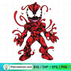 Carnage Chibi SVG, Venom x Spider-man SVG