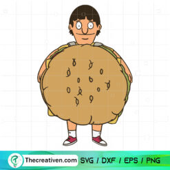 Bobs Burgers SVG, Burger Boy SVG