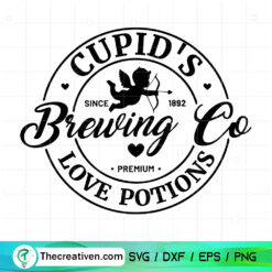 Cupid's Brewing Co Love Potions SVG, Valentines Days SVG