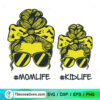 Momlife And Kidlife SVG, Messy Bun Girl Bundle SVG