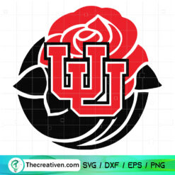 Utah Rose SVG, NCAA Team SVG