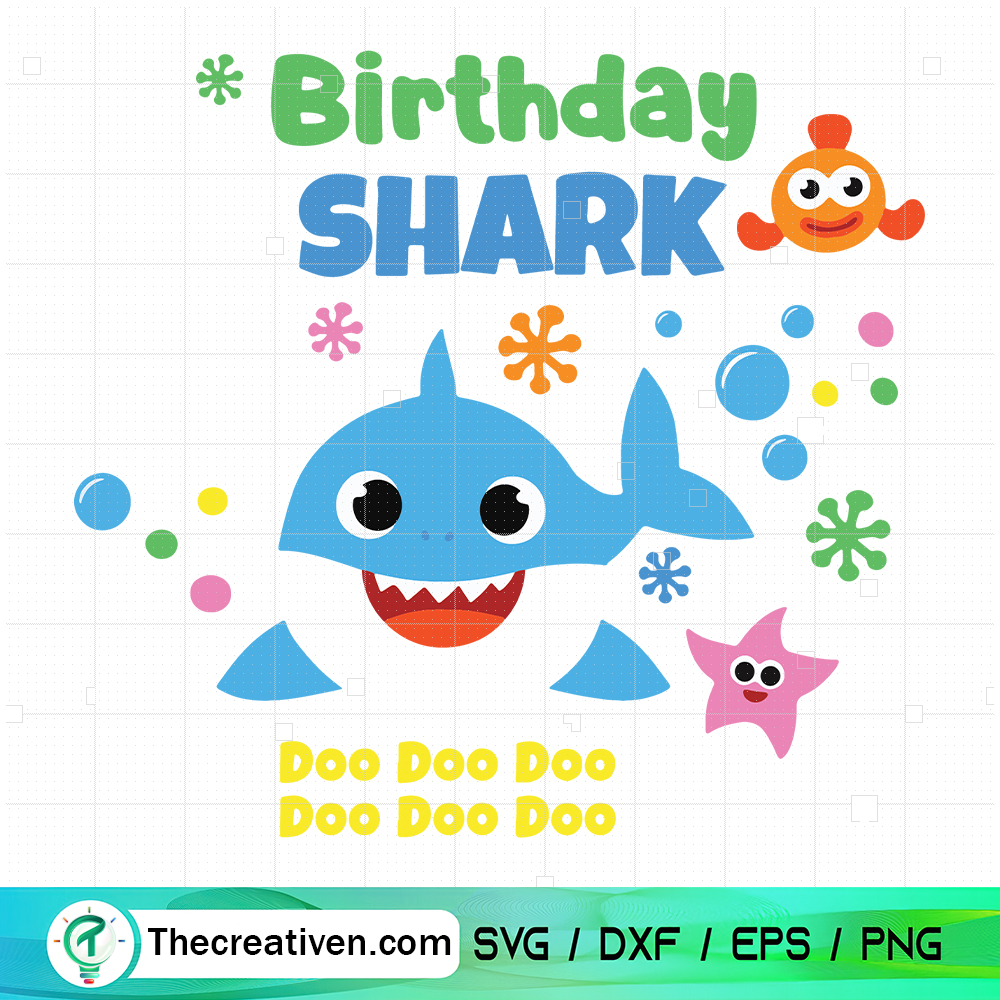 Birthday Shark Doo Doo Doo SVG, Birthday Kids SVG 4 Birthday Shark Doo Doo Doo SVG, Birthday Kids SVG