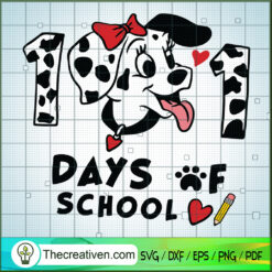 101 Days Of School SVG, 101 Dalmatians SVG
