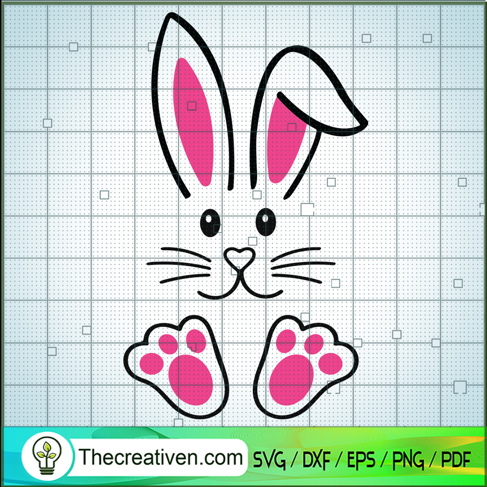 Bunny Face SVG, Easter Days SVG