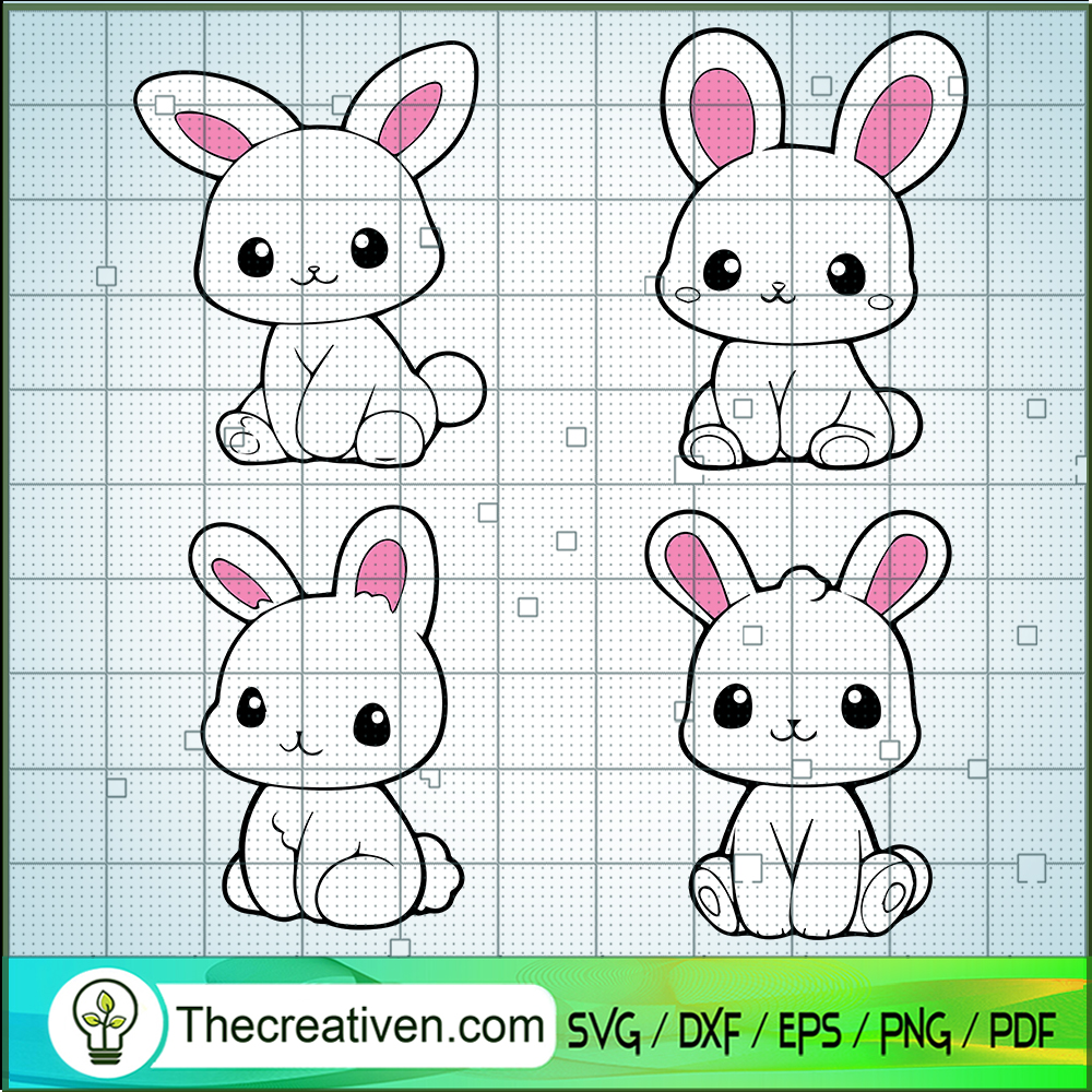Bunny Cute SVG, Happy Easter Days SVG 6 Bunny Cute SVG, Happy Easter Days SVG
