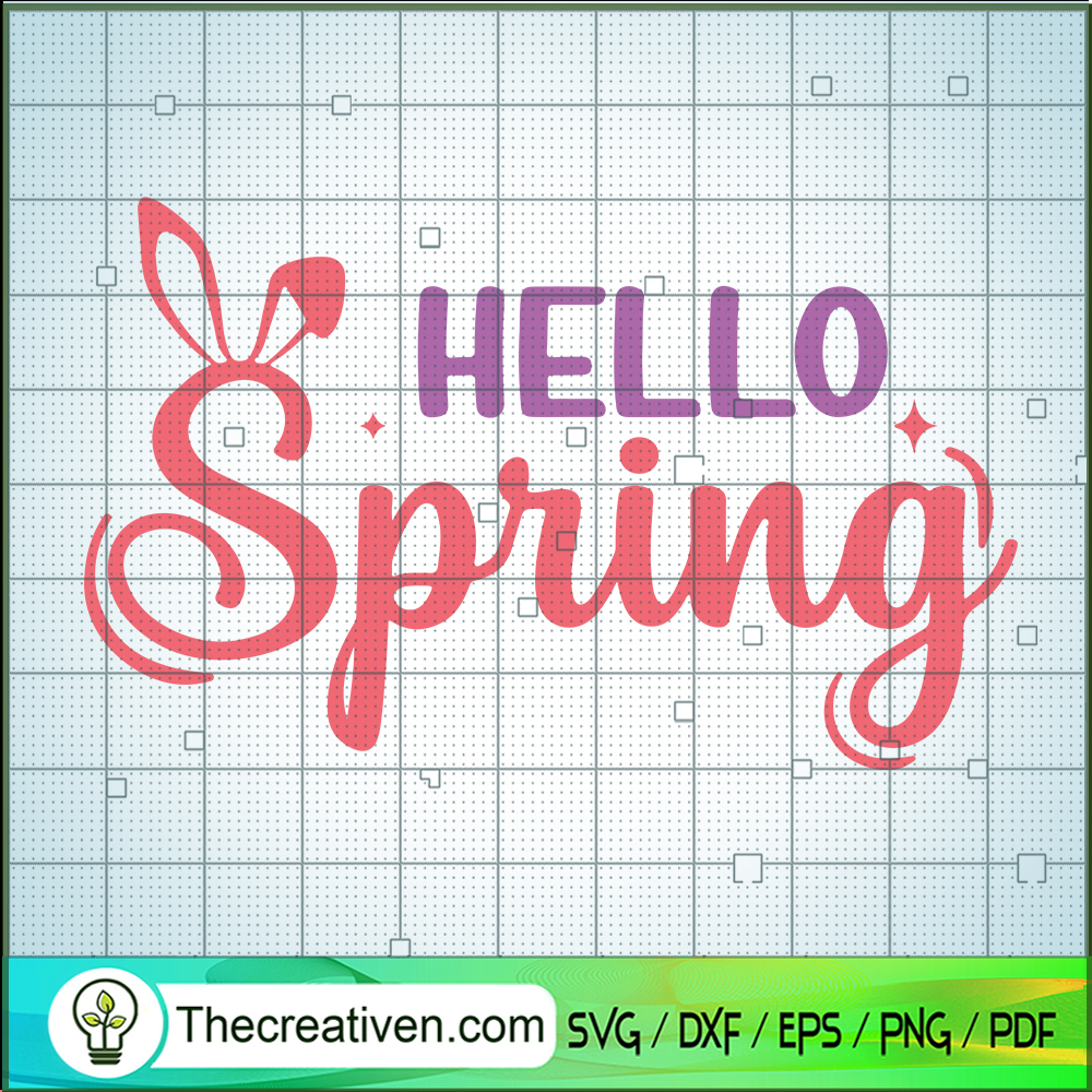 Hello Spring SVG, Happy Easter Days SVG 1 Hello Spring SVG, Happy Easter Days SVG