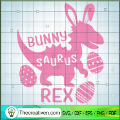 Bunny Saurus Rex SVG, Happy Easter Days SVG