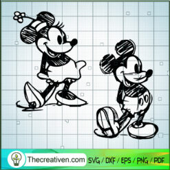 Mickey And Minnie SVG, Disney SVG