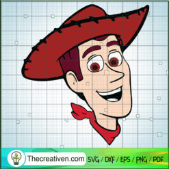 Woody Face SVG, Toy Story SVG