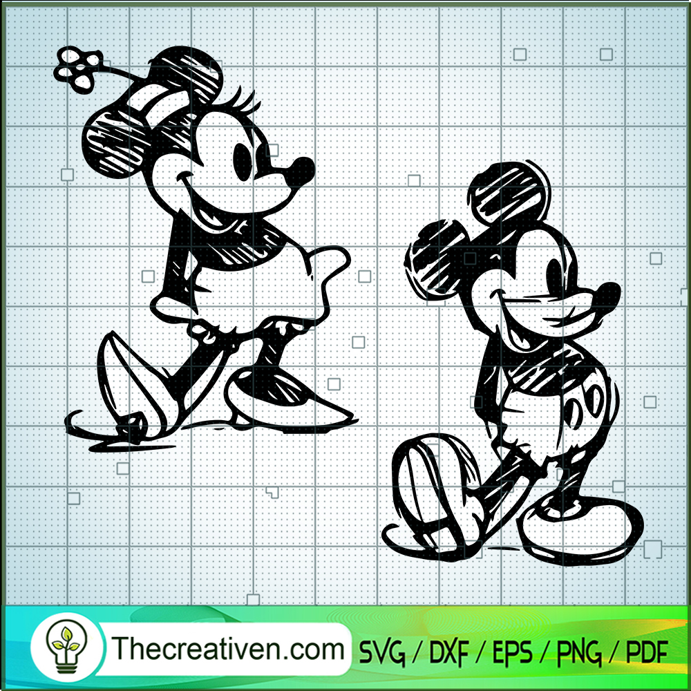 Mickey And Minnie SVG, Disney SVG