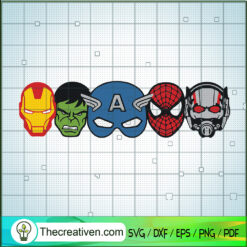 Marvel Hero Mask SVG, Marvel Movie SVG