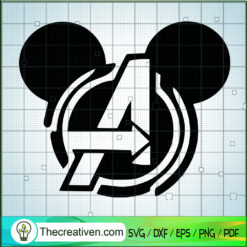 Captian American Mickey SVG, Disney X Marvel SVG