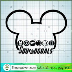 Mickey Squad Goals Marvel SVG, Disney And Marvel SVG