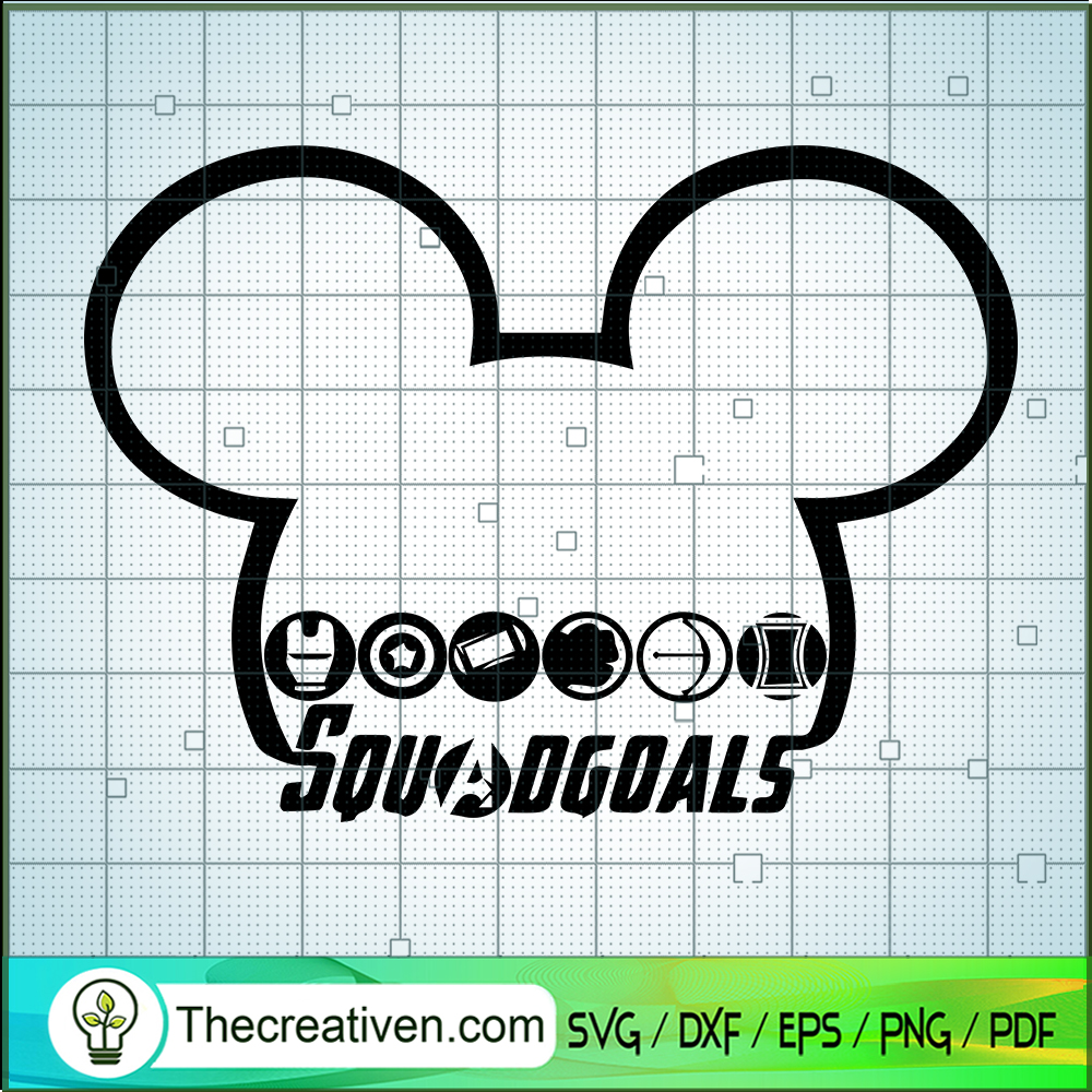 Mickey Squad Goals Marvel SVG, Disney And Marvel SVG