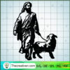 Jesus With Lamp SVG, Jesus SVG