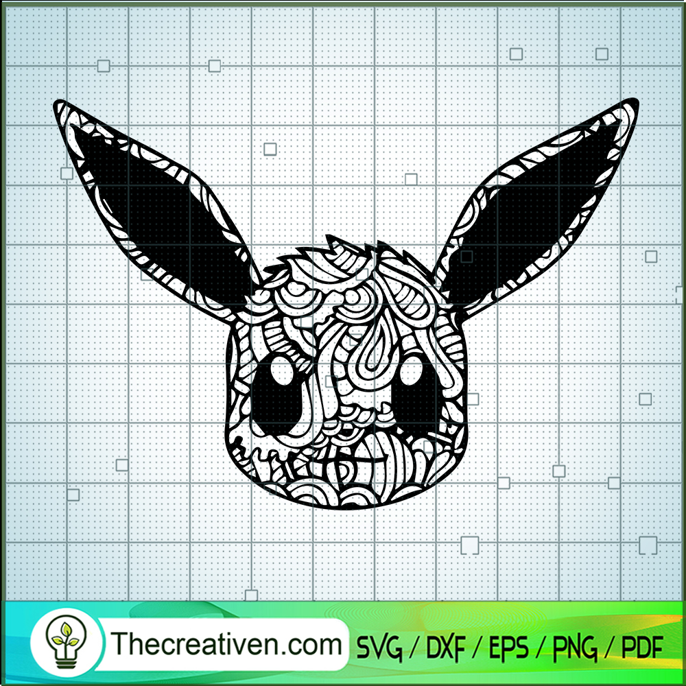 Head Pikachu SVG, Pokemon SVG