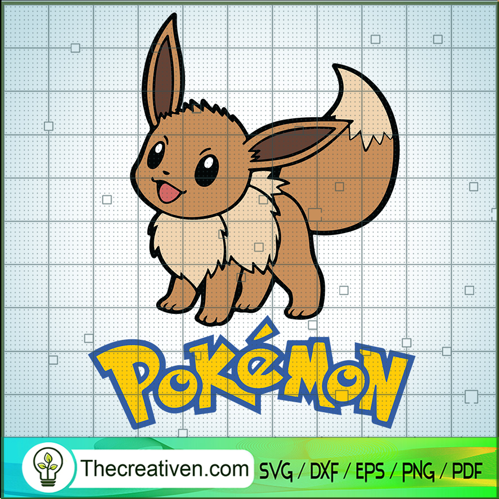 Eevee Pokemon SVG, Cute Eevee SVG