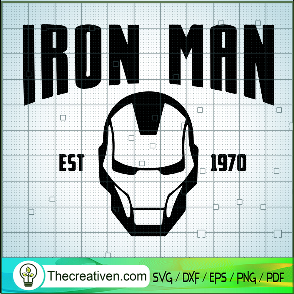Iron Man Face SVG, Marvel Hero SVG