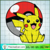 Pikachu And Ball SVG, Pokemon SVG