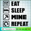 Eat Sleep Minecraft SVG, Minecraft Game SVG
