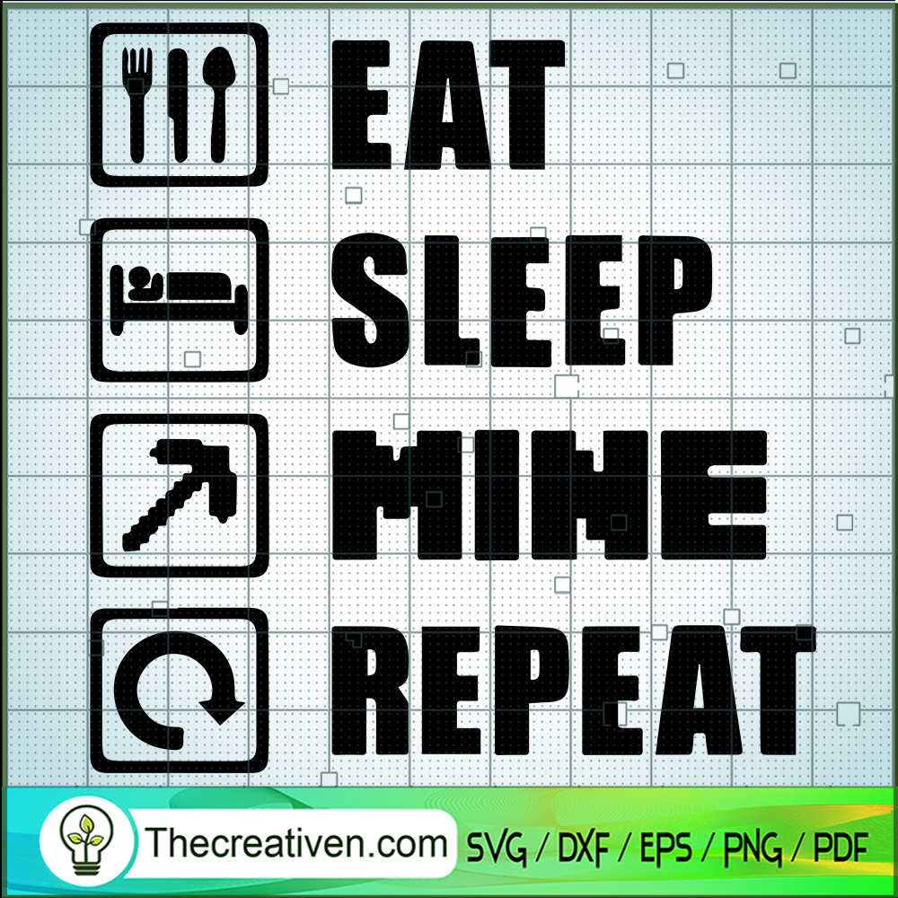 Eat Sleep Minecraft SVG, Minecraft Game SVG 1 Eat Sleep Minecraft SVG, Minecraft Game SVG
