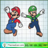 Mario And Lugi SVG, Mario Game SVG