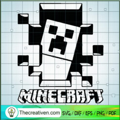 Creeper Mine SVG, Minecraft Game SVG