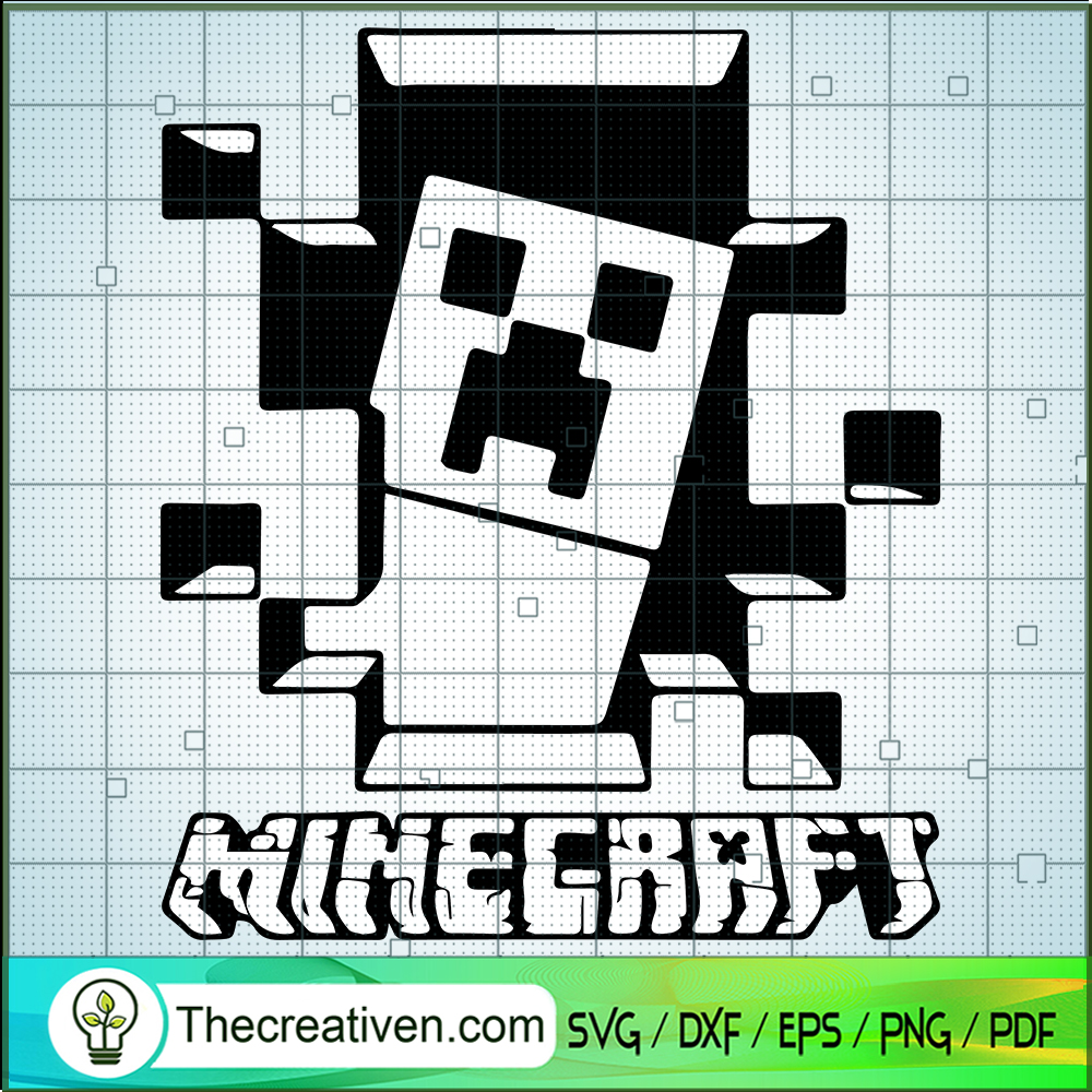 Creeper Mine SVG, Minecraft Game SVG