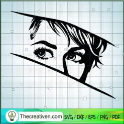 Peeking Miley Cyrus SVG, Singer SVG