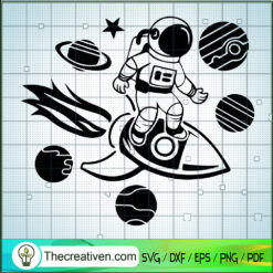 Astronaut Fly SVG, Astronaut SVG