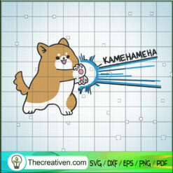 Funny Corgi Kamehameha SVG, Funny Corgi SVG