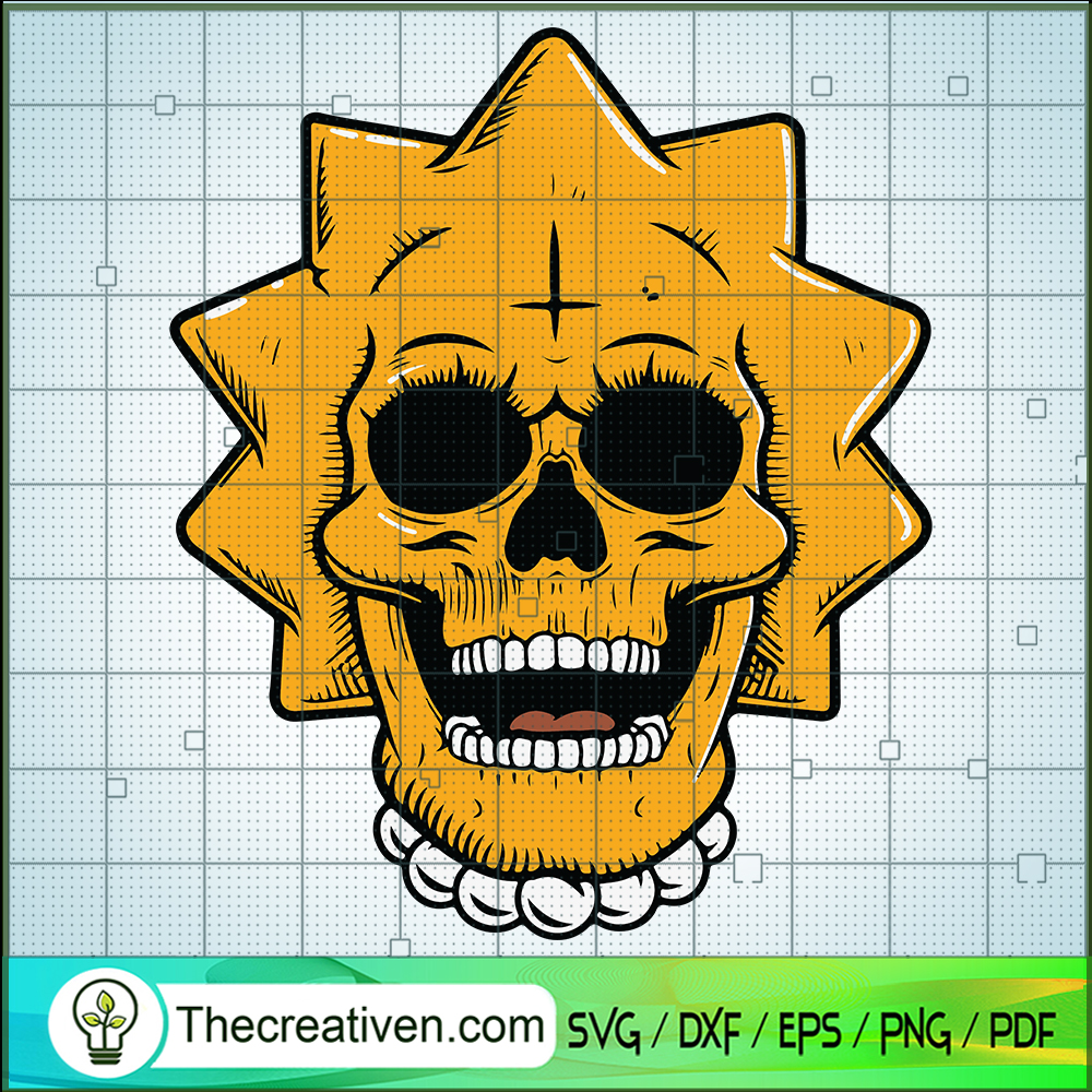 Lisa Skull SVG, Scary Lisa Simpson SVG 1 Lisa Skull SVG, Scary Lisa Simpson SVG