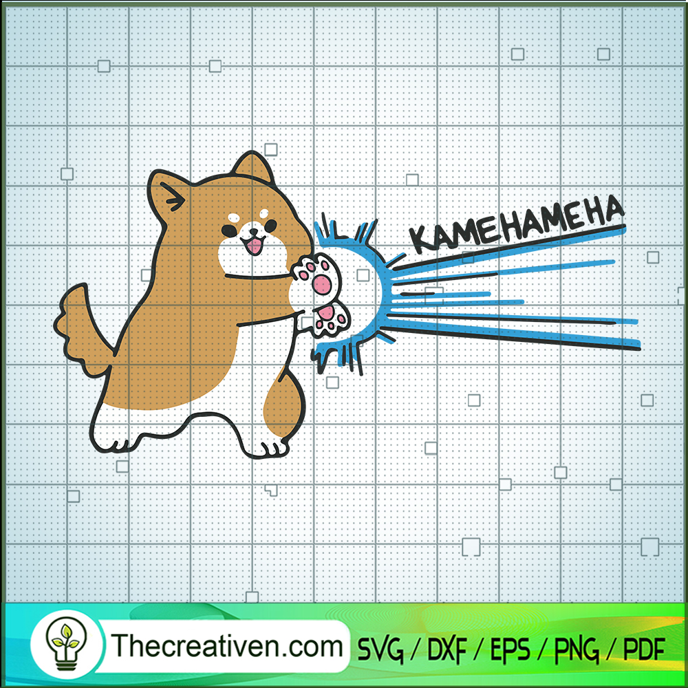 Funny Corgi Kamehameha SVG, Funny Corgi SVG