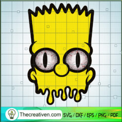 Scary Bart SVG, The Simpson Cartoon SVG