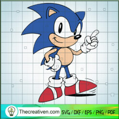 Sonic Funny SVG, Sonic SVG