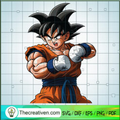 Son Goku Boxing SVG, Dragonball SVG