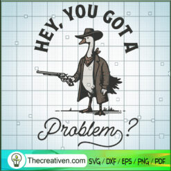 Funny Duck Cowboy SVG, Duck Cowboy SVG, Funny Trending SVG