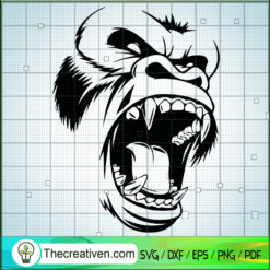 Kong Face SVG, Kong X Godzilla SVG, Kong SVG